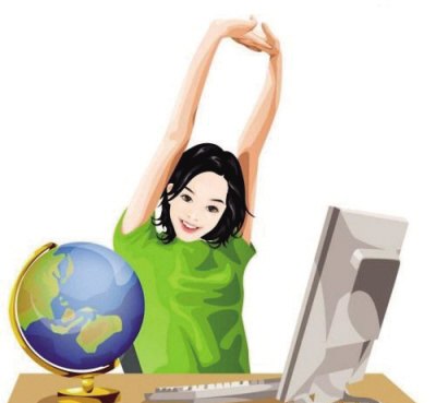 午休时间让办公室变身小小健身房--瑞安网