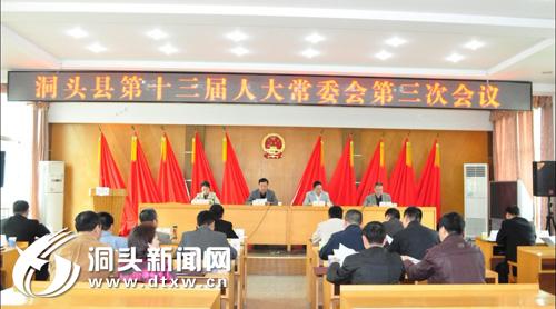县第十三届人大常委会第三次会议召开