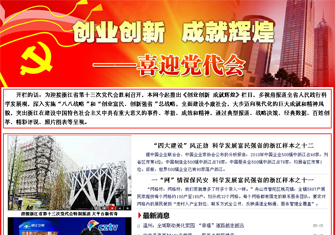 创业创新 成就辉煌——喜迎省党代会