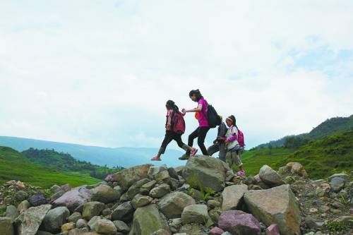 ��ͼ��֧�̵Ĵ�ѧ���ڼҷ�·�ϡ�