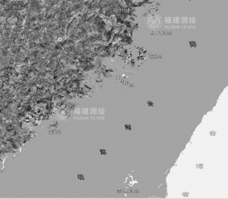 金门,马祖,澎湖位置图  (图片来源:福建省测绘局网站)