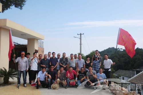 萧江：夏桥社区登山协会成立