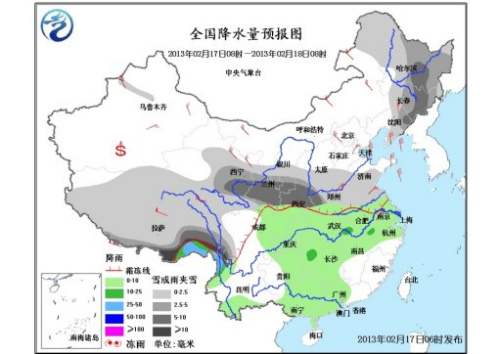 较强冷空气影响中国西南江南等地将大幅降温