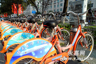 瓯北市民也将骑上公共自行车