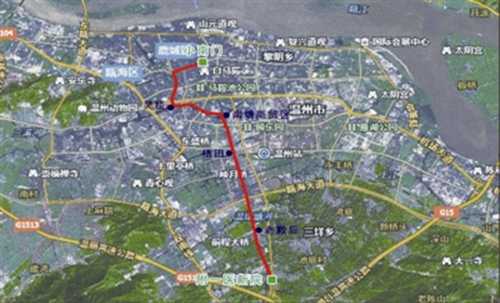 温州轻轨s4详细线路图图片