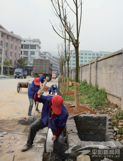 水头：寺前小区路面基础设施建设已全面铺开