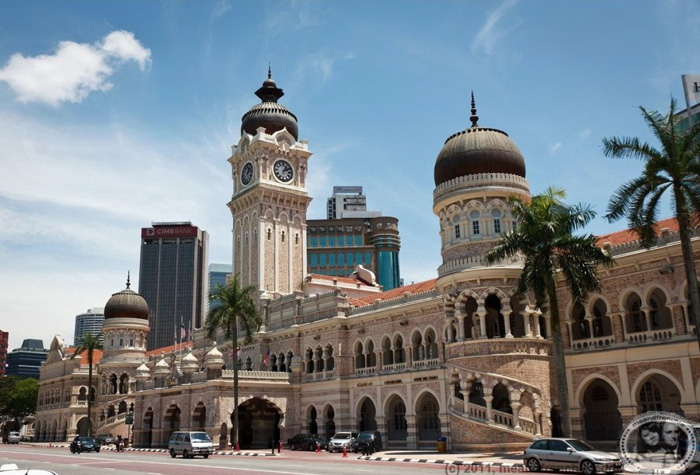 吉隆坡苏丹阿卜杜勒·萨马德建筑钟楼(马来西亚)