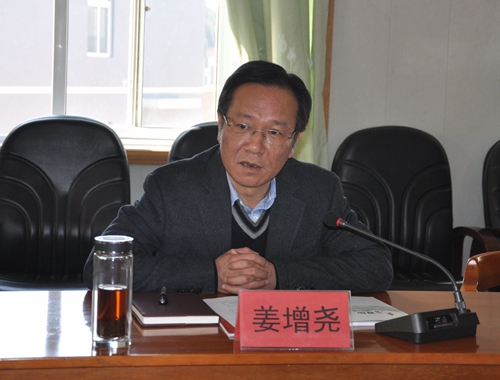 姜增尧赴东屏征求群众路线教育实践活动意见