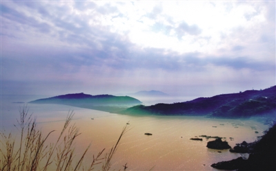 滩涂风光为主体的海滨,海岩型风景区分为杨屿山,二沙,西谷仓,西湾,跳