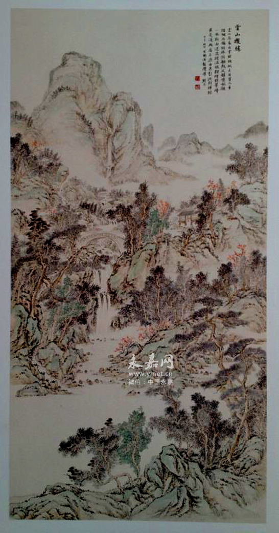 楠溪山水画作入选国家画院精粹展 - 永嘉网