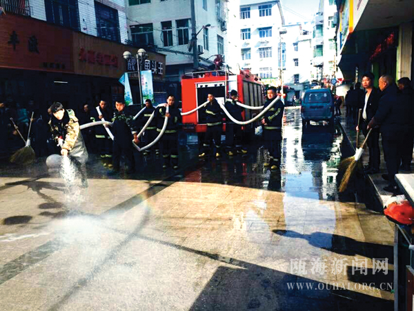 专职消防队助力文明城市创建--瓯海新闻网