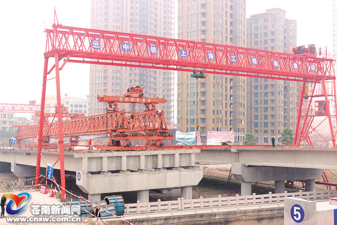 龙港大桥改建工程进展顺利 明年底有望建成通车