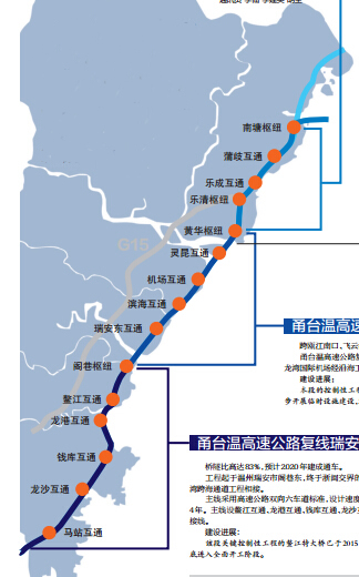 甬台温高速复线要在哪设枢纽开互通 看这揭谜底