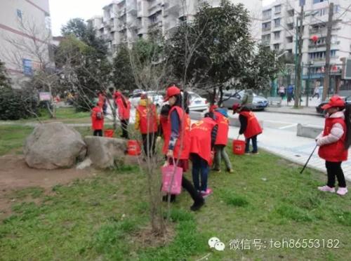 天鹅湖社区寒假社会实践活动之环保小卫士-卫